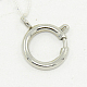 304 Stainless Steel Spring Ring Clasps STAS-O040-D-04-1