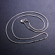 925 Sterling Silver Box Chain Necklaces STER-D022-18-2