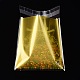 レクタングルクリスマスモチーフセロハンのOPP袋  花輪模様付き  ゴールデンロッド  14x9.9cm  一方的な厚さ：0.035mm  インナー対策：11x9.9のCM  約95~100個/袋 OPC-L001-34C-3