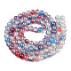 Baking Painted Crackle Glass Bead Strands DGLA-R053-03H-2