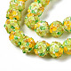 Chapelets de perles vernissées manuelles LAMP-N021-015A-05-3