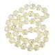 Chapelets de perles en verre électroplaqué EGLA-N008-018-D01-2