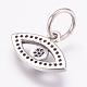 Rhodium Plated Thailand 925 Sterling Silver Charms STER-G018-31C-2