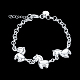 Laiton lien de cheval bracelets BJEW-BB17091-2