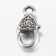 Tibetan Style Alloy Lobster Claw Clasps TIBE-T002-03AS-NR-2
