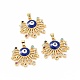 Латунные микро проложить кубического циркония подвески KK-A181-VA279-2-2