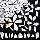 Pandahall ミラーラインストーンを縫い付ける 180 個  10 スタイルアクリルミラーダイヤモンドクリスタルフラットバックミラービーズアクリルピース用穴付き衣装イブニングドレス衣類ウェディングドレス装飾 DIY-PH0008-73-1