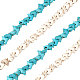 Superfindings 4 brin 2 couleurs perles turquoise synthétiques brins de perles de pierres précieuses dauphin océan vie marine perles d'espacement en vrac pour bricolage bracelets collier fabrication de bijoux G-FH0001-96-1
