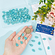 SUNNYCLUE 1 Box 5 Strands 145Pcs Turquoise Bead Strings Leaf Beads Stone Healing Energy Turquoise Gemstone Beads String Blue Leaf Bead Spring Leaves Loose Beads for Jewelry Making DIY Craft Supplies TURQ-SC0001-23-3