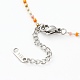 Perles de rocaille de verre des colliers en perles NJEW-JN03277-05-3