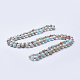Colliers de perles en jaspe de régalite naturelle / jaspe impérial / sédiment marin X-NJEW-P202-36-A04-1