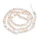 Fili di perle di perle d'acqua dolce coltivate naturali PEAR-N014-03A-3