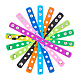 Sunnyclue 9pcs 9 Farben Kinder Silikonschnur Armbänder BJEW-SC0001-12-1
