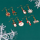 Kits de fabrication de boucles d'oreilles de Noël bricolage DIY-TA0002-86-9