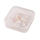 Colgantes de perlas de imitación de plástico abs KK-X0093-02G-3