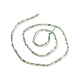 Perles synthétiques de quartz jaune vert G-C009-A10-3