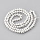 Electroplate Non-magnetic Synthetic Hematite Beads Strands G-T114-22-3