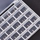 2 Boxes 25 Compartments Polypropylene(PP) Plastic Sewing Machine Bobbins with Storage Case CON-SZ0001-17-5