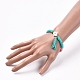 Handgemachte Polymer Clay heishi Perlen Stretch Armbänder BJEW-JB05079-01-4