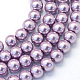 Baking Painted Pearlized Glass Pearl Round Bead Strands X-HY-Q003-6mm-44