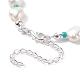 Natural Pearl Beaded Necklace NJEW-TA00018-02-6