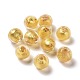 Main feuille de perles de verre au chalumeau d'or FOIL-E003-02F-1