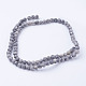 Chapelets de perles en pierre de carte/pierre picasso/picasso jasper naturelles  G-G735-27F-4mm-2