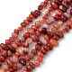 Brins de perles de pépites d'agate rouge teintes naturelles G-J337-03A-1
