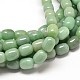 Natural Green Aventurine Column Bead Strands G-P073-22-1