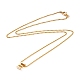 Позолоченные латунные ожерелья с подвесками NJEW-JN03299-04-3