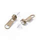 Alloy Zipper Buckle Dangle Stud Earrings with Iron Pins for Women EJEW-A090-01F-2