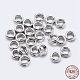 925 anillas divididas de plata de ley con baño de rodio STER-F036-01P-1x8mm-1