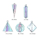 10pcs 5 pendentifs acryliques transparents de style KY-LS0001-07-3