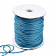 木綿糸ワックスコード  スプールで  スチールブルー  2mm  約90m /ロール YC-Q005-2mm-130-4