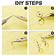 Sunnyclue diy kit de fabrication de boucles d'oreilles pendantes de fruits DIY-SC0018-99-4