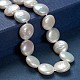 Fili di perle di keshi di perle barocche naturali PEAR-S012-27A-3