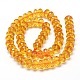 Faceted(64 Facets) Rondelle Cultured Piezoelectric Citrine Beads Strands G-I152-6x10-S-AA-3