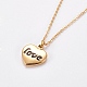 304 Stainless Steel Pendant Necklaces NJEW-L155-17-3