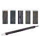 Gorgecraft herramienta de tallado de madera de acero de tungsteno 7mm cinceles cuchillo hoja de grabado duro cincel herramienta con 5 piezas negro sello piedras para sello graver stone TOOL-WH0018-77B-1