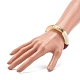 Chunky Curved Tube Beads Stretch-Armband für Teenager-Mädchen-Frauen BJEW-JB06991-01-3