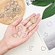 UNICRAFTALE 56pcs 14 Styles Linking Rings 304 Stainless Steel Mixed Shapes Linking Rings Metal Frames Connectors Jewelry Connector Links for Necklaces Earring Jewelry Making STAS-UN0004-31P-2
