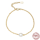 925 braccialetto con maglie di perle di conchiglia in argento sterling HB6290-1-1