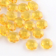 Flower Transparent Glass Beads X-GLAA-R160-05-1