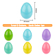 SUPERFINDINGS 6 Colors Wooden Easter Eggs Colorful Wood Simulation Eggs DIY Easter Egg Hanging Decoration Easter Wooden Ornaments fakes Eggs for Home DIY-FH0005-09-2