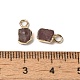 Натуральные прямоугольные подвески с клубникой и кварцем G-Q169-07G-04-3