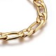 Ion Plating(IP) 304 Stainless Steel Figaro Chain Bracelets BJEW-L637-04C-G-2