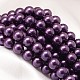 Round Shell Pearl Bead Strands BSHE-L011-8mm-A006-1