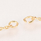 Herstellung von Halsketten aus gelöteten Messingkabelketten KK-Q735-365G-3