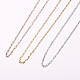 Brass Chain Necklace Making MAK-K014-02-1