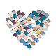 Spiegelfläche quadratische Mosaikfliesen Glascabochons DIY-P045-14-2